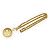 Chanel Vintage CC Sunburst Cut-out lange Halskette GP Golden - Ansicht 3