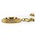 Chanel Vintage CC Sunburst Cut-out lange Halskette GP Golden - Ansicht 7