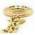 Chanel Vintage CC Sunburst Cut-out lange Halskette GP Golden - Ansicht 9