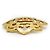 Chanel Vintage CC Filigree Cut-out Flower Große Brosche GP Golden - Ansicht 3