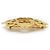 Chanel Vintage CC Filigree Cut-out Flower Große Brosche GP Golden - Ansicht 5