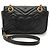 Gucci Mini Bolso de Hombro GG Marmont con Cadena Negro Beige - vista 2