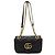 Gucci Mini Bolso de Hombro GG Marmont con Cadena Negro Beige - vista 3