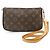 Louis Vuitton Monogram Pochette Accessoires Long Strap Brown