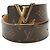 Louis Vuitton Cinto Monogram LV Initiales 85/34 Marrom
