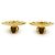 Chanel Brincos de pressão CC em forma de diamante GP Dourado - vista 5