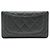 Chanel Klassisches Long Flap Wallet aus Lammleder Matelassé Braun Schwarz - Ansicht 2