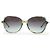 Chanel Gafas de sol CC montura carey Azul Verde