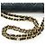 Chanel Bolsa de Ombro com Corrente Double Flap Matelassé 25 em pele de cordeiro Preto Bordeaux Azul marinho - vista 10