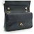 Chanel Bolsa de Ombro com Corrente Double Flap Matelassé 25 em pele de cordeiro Preto Bordeaux Azul marinho - vista 11