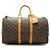 Louis Vuitton Monogram Keepall 45 Marrón Lona y Cuero Castaño