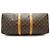 Louis Vuitton Monogram Keepall 45 Marrón Lona y Cuero Castaño - vista 5