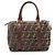 Fendi Sac Mini Boston Zucca Velvet Marron - vue 2