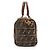 Fendi Sac Mini Boston Zucca Velvet Marron - vue 4