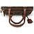 Fendi Sac Mini Boston Zucca Velvet Marron - vue 9