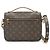 Louis Vuitton Monogram Pochette Metis MM Castaño - vista 2