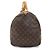 Louis Vuitton Monogram Keepall 55 Marrone Tela Pelle - vista 3