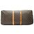 Louis Vuitton Monogram Keepall 55 Marrone Tela Pelle - vista 5