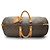 Louis Vuitton Monogram Keepall 55 Marrone Tela Pelle - vista 8