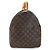 Louis Vuitton Monogram Keepall 60 Marrom Lona Couro - vista 3
