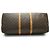 Louis Vuitton Monogram Keepall 60 Marrom Lona Couro - vista 5