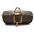 Louis Vuitton Monogram Keepall 60 Marrom Lona Couro - vista 8