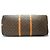 Louis Vuitton Monogram Keepall Bandouliere 60 Castaño - vista 5