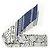 Hermès Eperon d'Or Silk Twilly 86 Noir Blanc Bleu Marine - vue 3