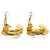 Chanel Vintage CC Woven Clip-on Ohrringe GP Golden - Ansicht 10