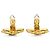 Chanel Vintage CC Woven Clip-on Ohrringe GP Golden - Ansicht 8