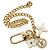 Louis Vuitton Monogram Vernis Porte Monnaie Coeur Branco Dourado - vista 7