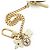 Louis Vuitton Monogram Vernis Porte Monnaie Coeur Branco Dourado - vista 8
