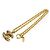 Chanel Vintage Small CC Matelassé Anhänger-Halskette Golden