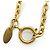 Chanel Vintage Small CC Matelassé Anhänger-Halskette Golden - Ansicht 13