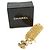 Chanel Vintage Small CC Matelassé Anhänger-Halskette Golden - Ansicht 15