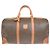 Céline Celine Vintage Duffle Canvas and Leather Braun