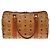 Bolso de mano MCM Visetos de cuero marrón Castaño - vista 2