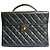 Chanel Porte-documents Classique XL Jumbo Cuir Caviar Noir Bijouterie dorée