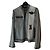 Balenciaga Herren Lederjacke Grau-Weiß
