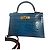 Hermès Kelly Mini II Alligator Mississippi Blu