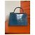 Hermès Kelly Mini II Alligator Mississippi Blu - vista 6
