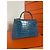 Hermès Kelly Mini II Alligator Mississippi Blu - vista 7