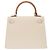 Hermès mala HERMES Kelly 25 em Couro Branco - 103980 - vista 4