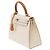 Hermès mala HERMES Kelly 25 em Couro Branco - 103980 - vista 5