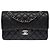 CHANEL Timeless/Classique Tasche aus schwarzem Leder - 103983 - Ansicht 3