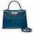 Hermès Borsa HERMES Kelly 28 in Pelle Blu - 103999 - vista 3