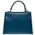 Hermès Borsa HERMES Kelly 28 in Pelle Blu - 103999 - vista 4