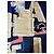 Foulard Chanel in seta blu a pois con logo CC - vista 8