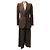 Traje de lana pied-de-poule marrón Dolce & Gabbana Castaño