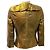 Autre Marque Giacca in pelle rame con volant St. John Couture D'oro - vista 3